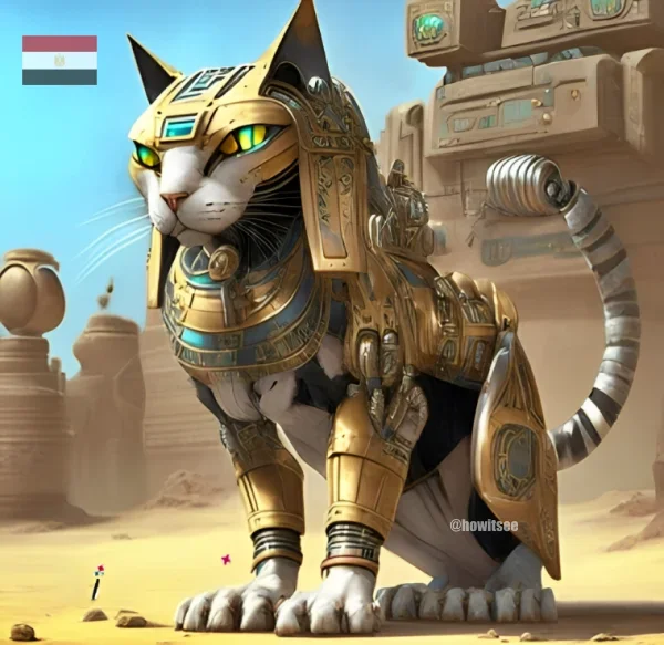 Mecha Cat from Egypt