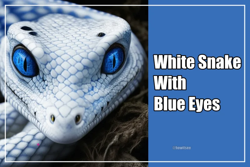 White Snake with Blue Eyes
