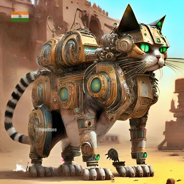 mecha cat from India