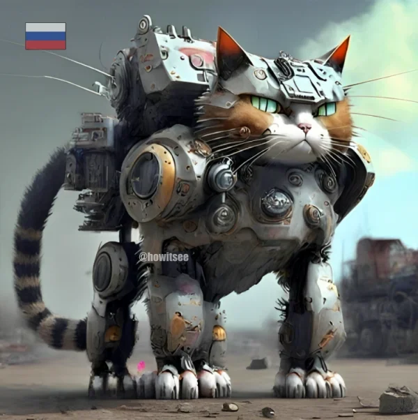 mecha cat from Russia
